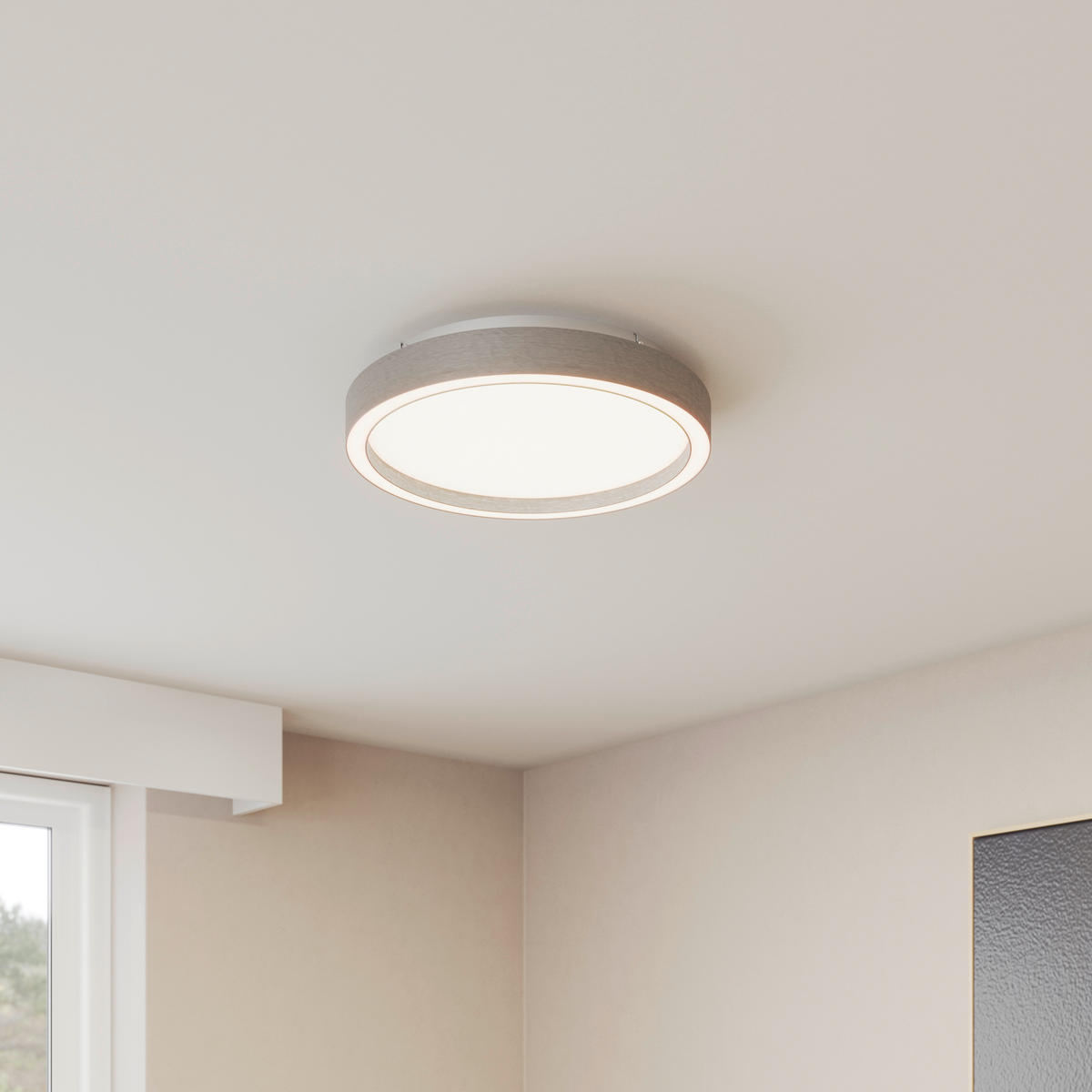 LED-DECKENLEUCHTE 22 W  30,5/5,5 cm    - Alufarben, Basics, Metall (30,5/5,5cm) - Novel