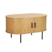 COUCHTISCH - Eichefarben/Schwarz, Design, Holzwerkstoff/Metall (100/60/55cm) - Livetastic