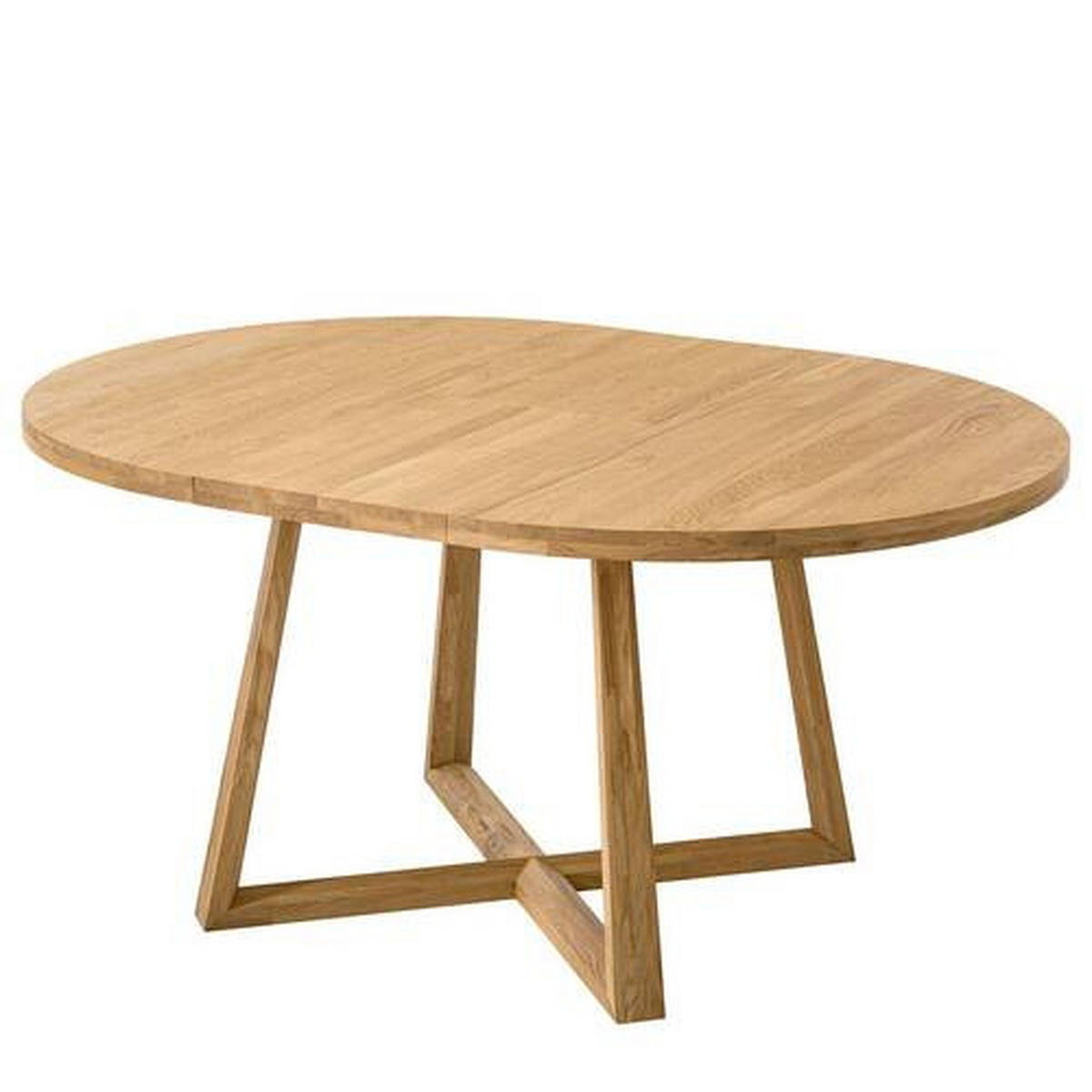 MATBORD skogsek rund  utdragbar, lämplig för offentlig miljö  - skogsek, Natur, trä (120-160/120/75cm) - home24