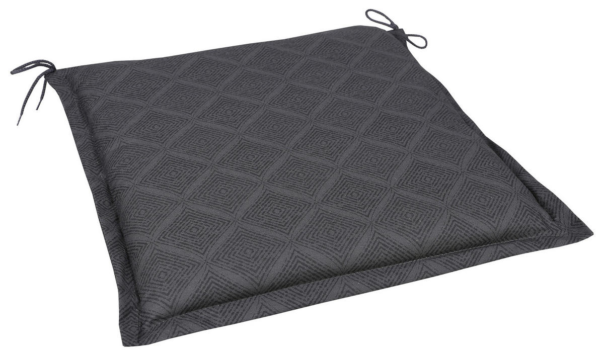 PERNĂ PENTRU șEZUT    - antracit, Konventionell, textil (45/5/47cm)