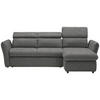 ECKSOFA in Mikrofaser Anthrazit  240/172 cm  - Anthrazit/Schwarz, Design, Kunststoff/Textil (240/172cm) - Stylife