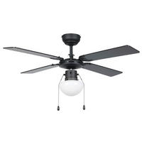 TAKFLÄKT 106,6/42 cm  - svart/naturfärgad, Klassisk, metall/trä (106,6/42cm) - Eglo