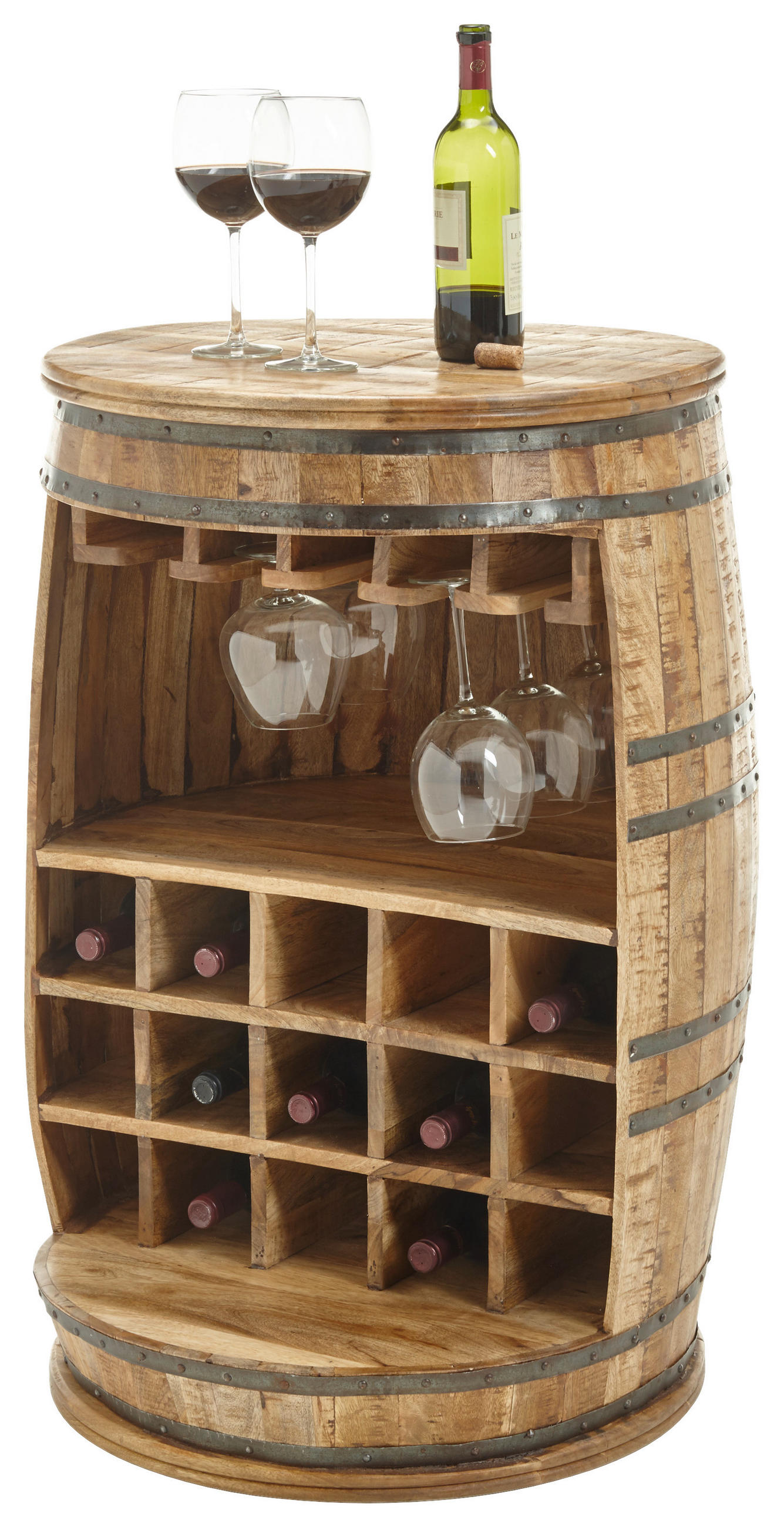 BAR rjava  - rjava, Design, les (58/58/91cm) - Livetastic