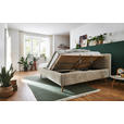 POLSTERBETT inkl. Bettkasten 160/200 cm  in Beige  - Eichefarben/Beige, Design, Holz/Textil (160/200cm) - Xora