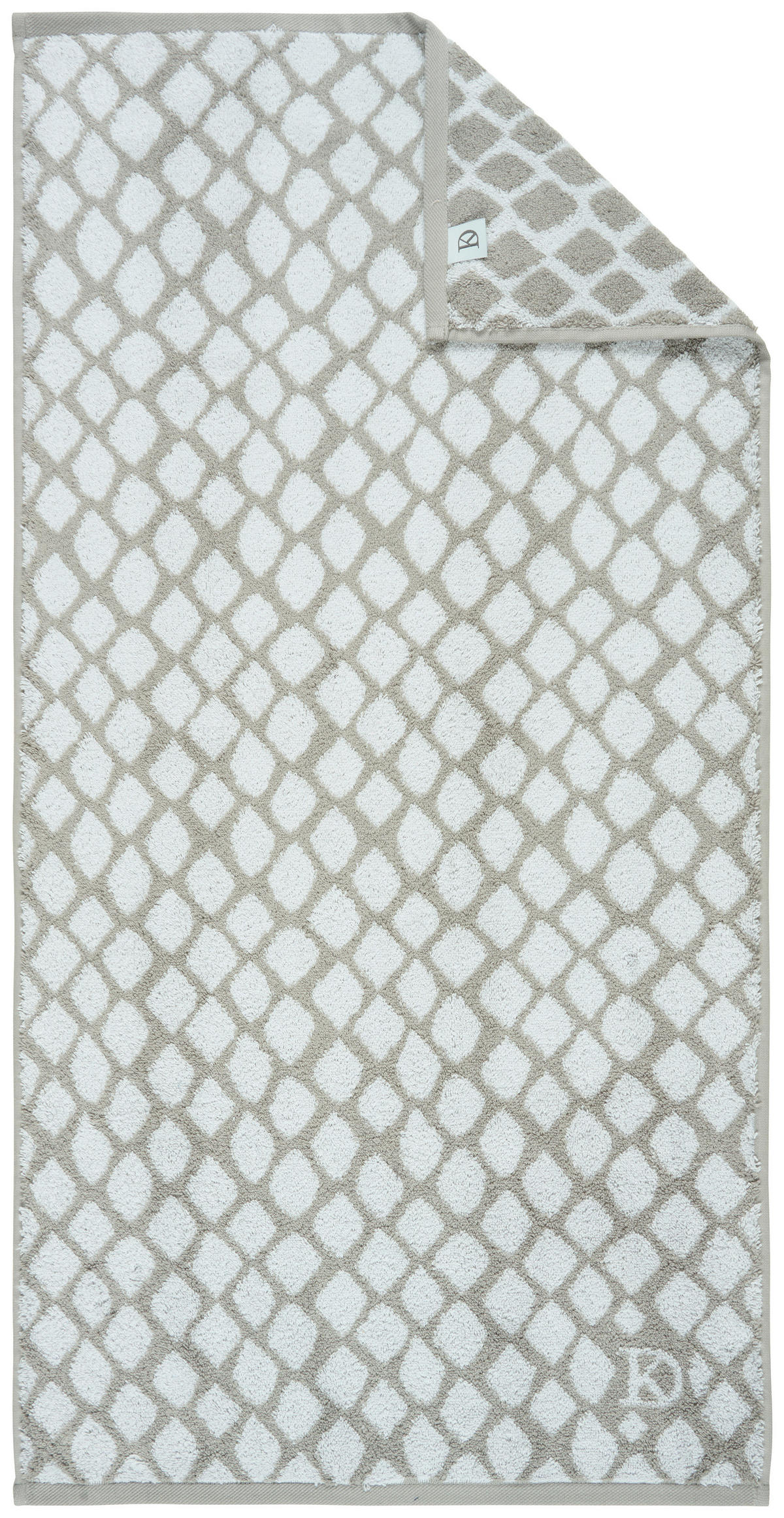 GÄSTETUCH Snako Silberfarben, Dunkelgrau 2-teilig 30/50 cm  - Dunkelgrau/Silberfarben, Design, Textil (30/50cm) - Dieter Knoll