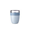 JOGHURTBECHER-TO-GO - Hellblau, KONVENTIONELL, Kunststoff (10,7/10,7/15,1cm) - Mepal