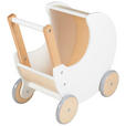 PUPPENWAGEN - Naturfarben/Weiß, Trend, Holz (46/27/44cm) - My Baby Lou