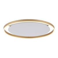 LED-DECKENLEUCHTE 58,5/58,5/5,3 cm   - Messingfarben, Design, Kunststoff/Metall (58,5/58,5/5,3cm)