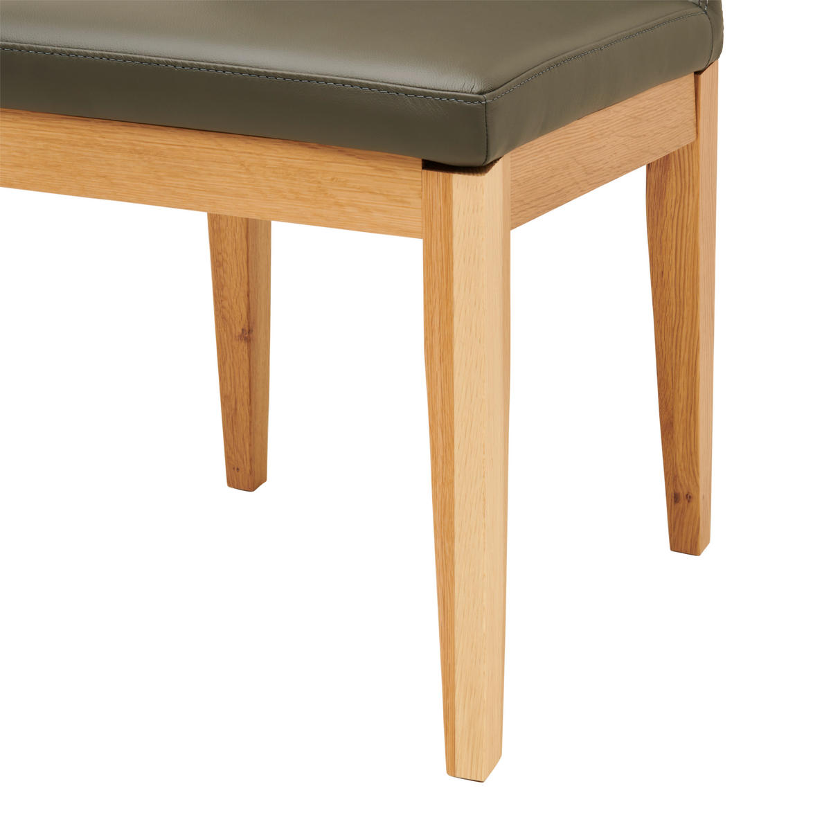 ŽIDLE, antracitová - barvy dubu/antracitová, Moderní, dřevo/kůže (48,5/86,5/60cm) - Livetastic