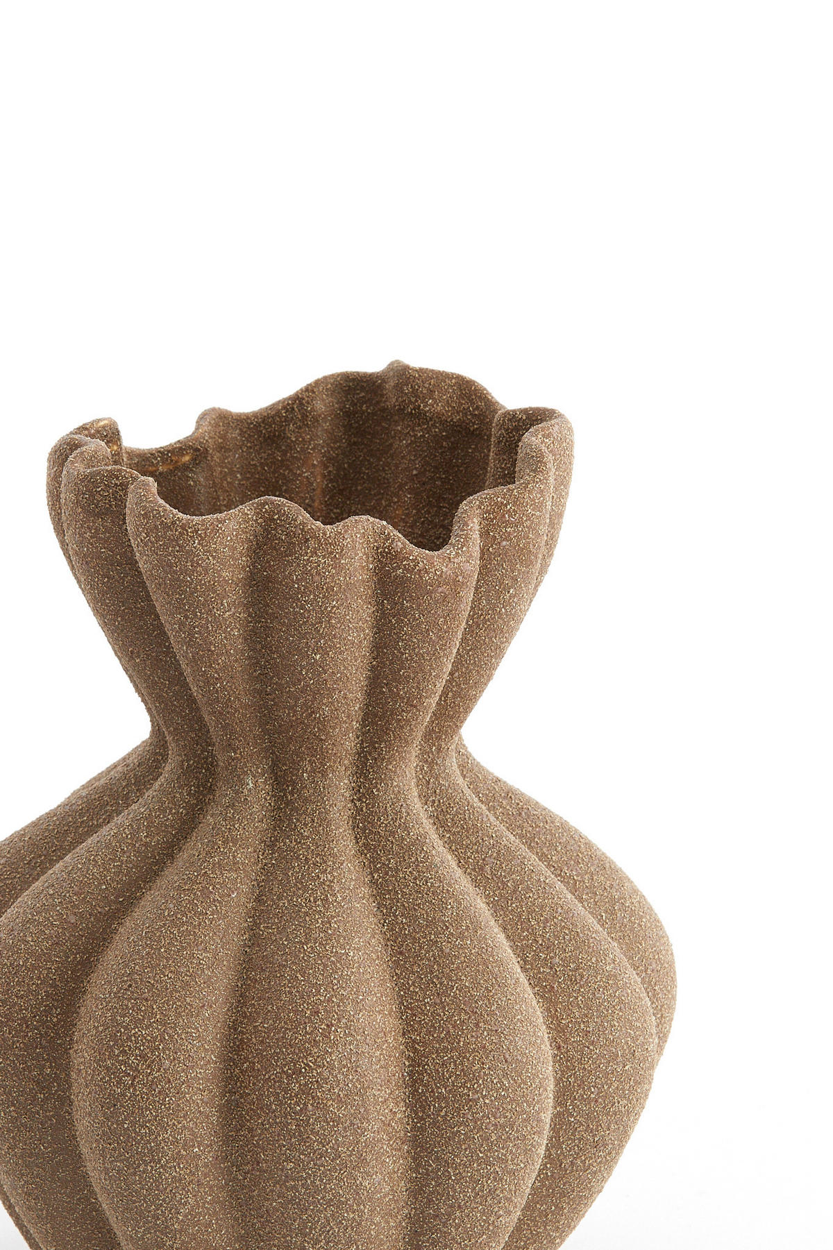 DEKOVASE  - Braun, Basics, Keramik (20,5/20,5/24,5cm) - Light & Living