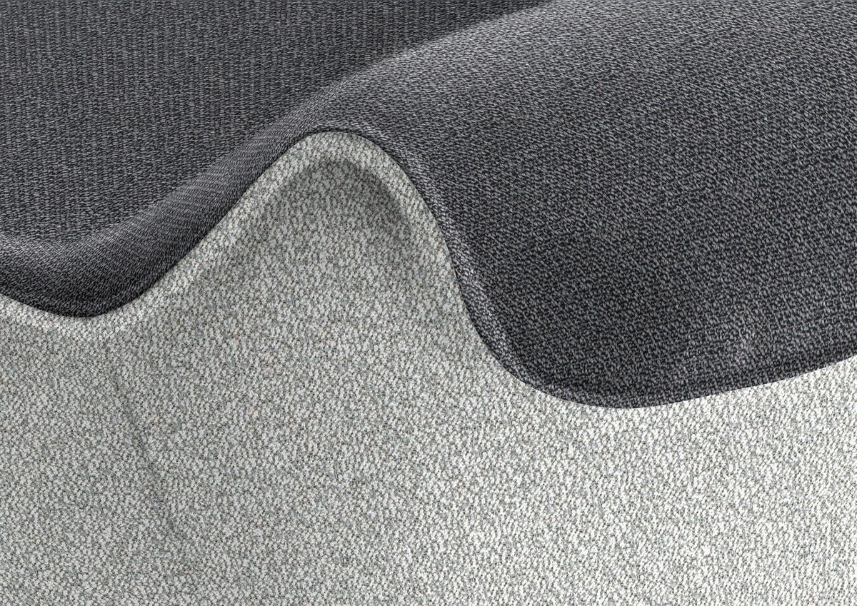 ECKBANK 237/162 cm  in Hellgrau, Dunkelgrau  - Eichefarben/Dunkelgrau, Design, Holz/Textil (237/162cm) - Koinor