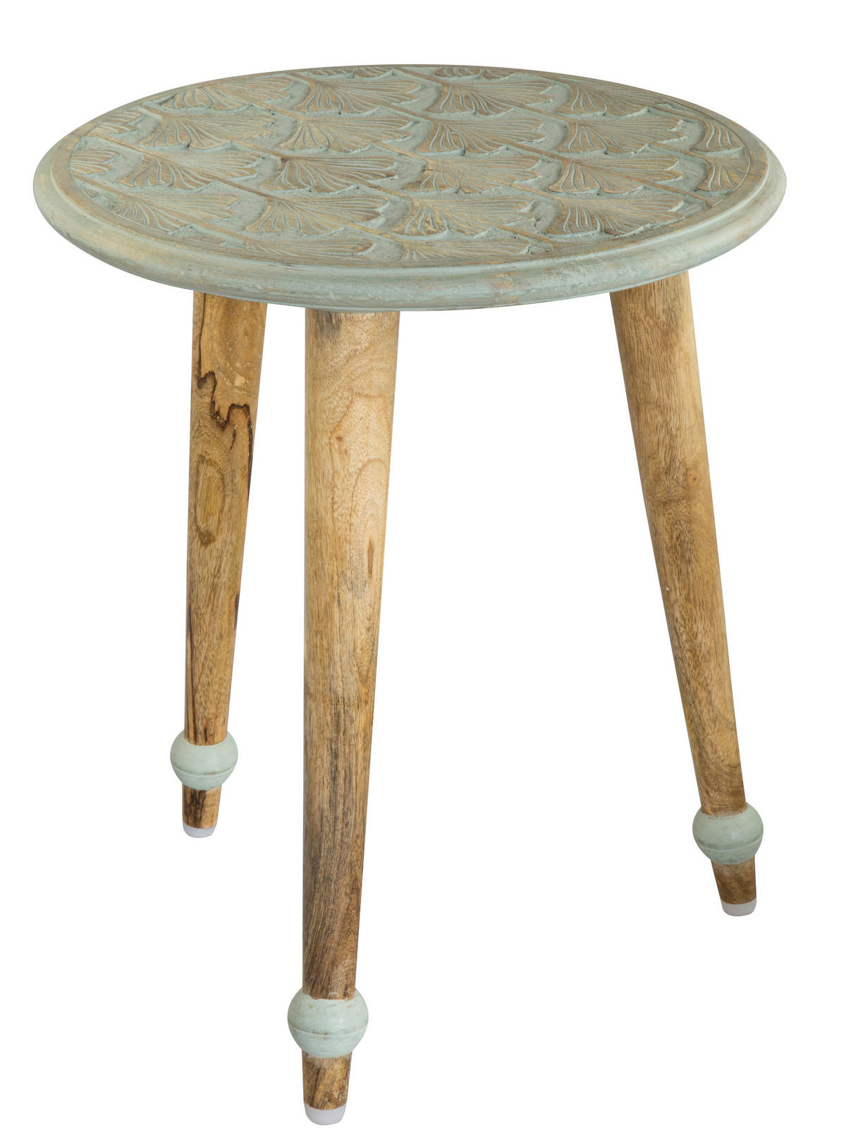 BEISTELLTISCH in Holz  - Naturfarben/Mintgrün, Natur, Holz (40/45cm)