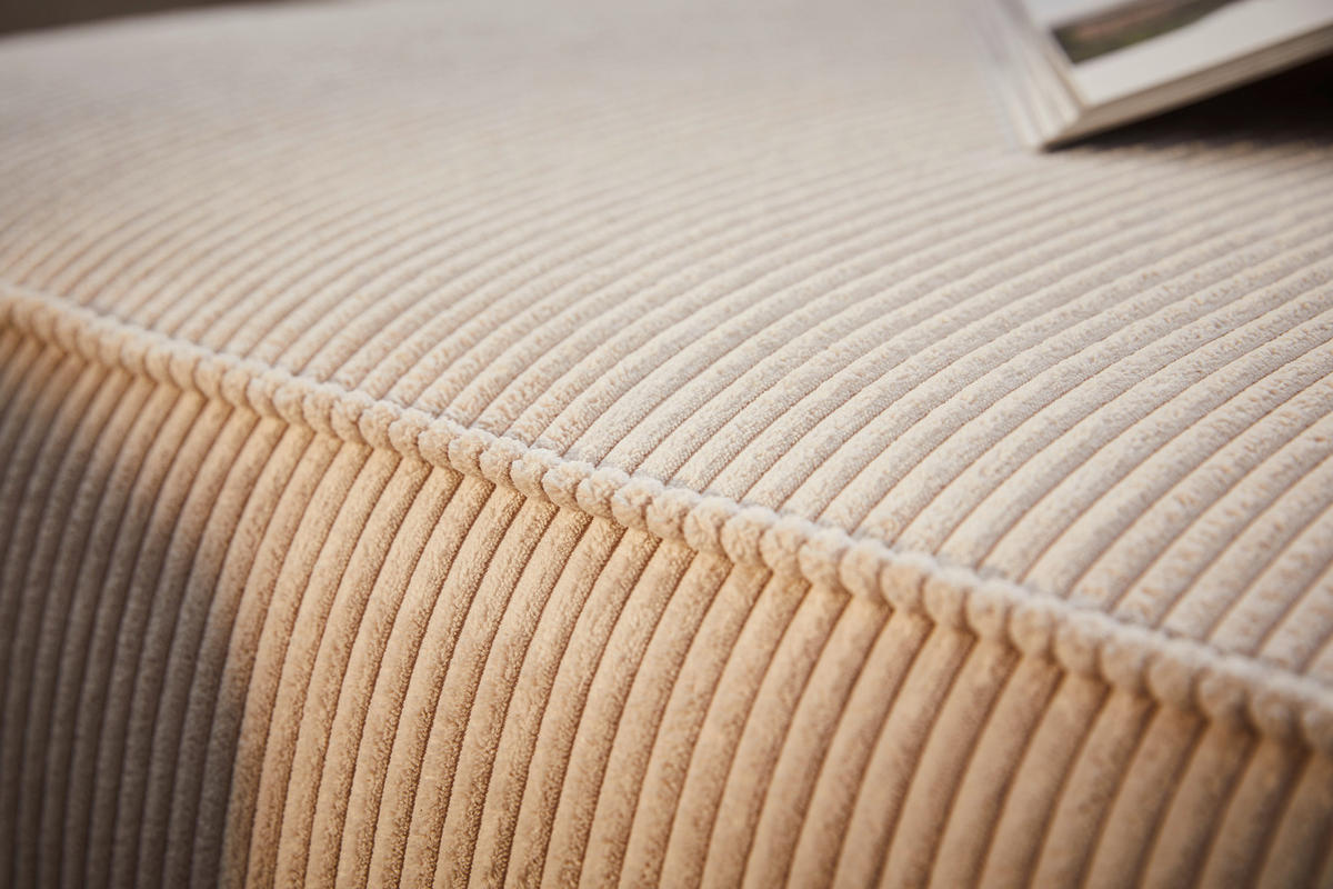 HÖRNSOFFA i manchester beige  - beige/svart, Klassisk, textil/plast (250/153cm) - MID.YOU