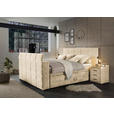 BOXSPRINGBETT 180/200 cm  in Sandfarben  - Sandfarben, KONVENTIONELL, Textil (180/200cm) - Carryhome
