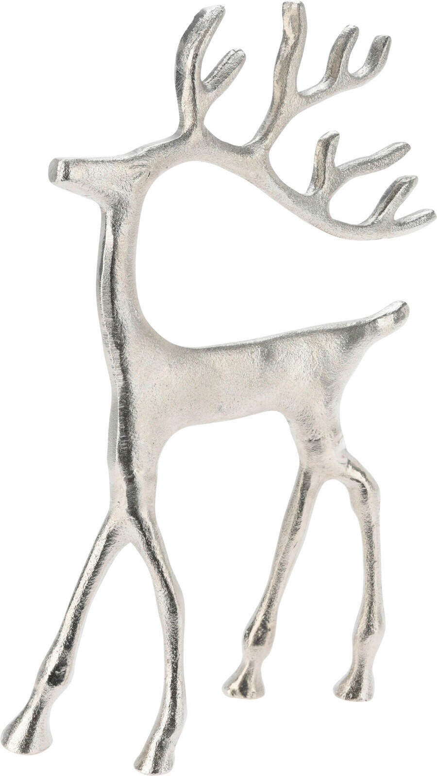 DEKOR RÉNSZARVAS - ezüstszínű, Basics, fém (31cm)