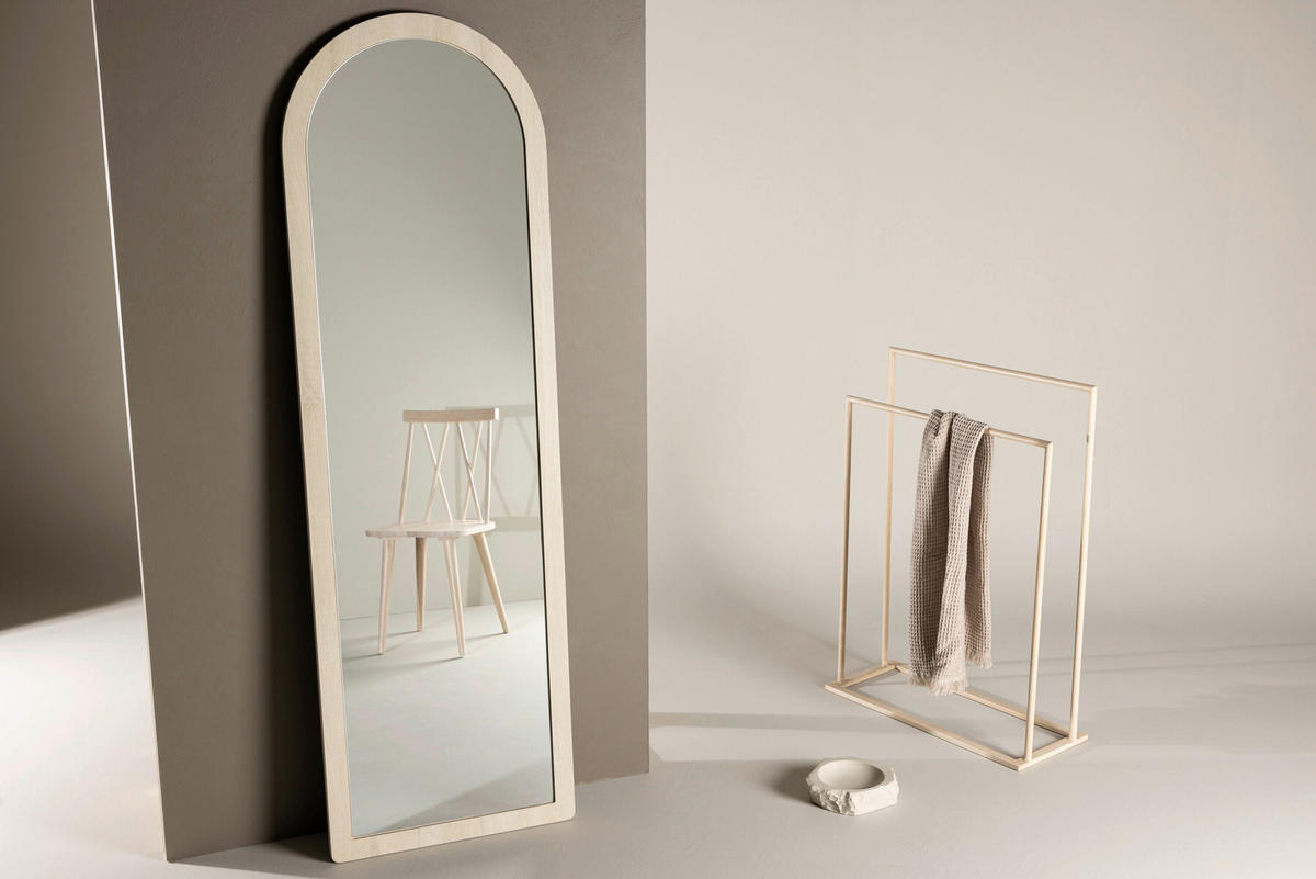 DEKORATIV SPEGEL 60/193/3 cm    - vit, Modern, trä/glas (60/193/3cm) - Livetastic