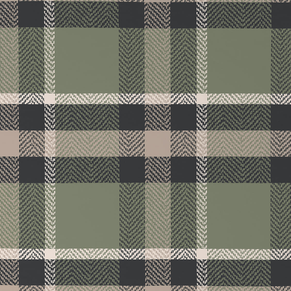 BETTWÄSCHE 2-teilig Flanell 135/200 cm  - Anthrazit/Grün, Textil (135/200cm) - Novel