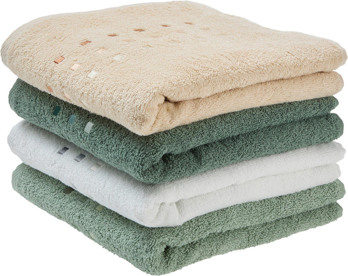 HANDTUCH Quattro Beige  - Beige, Basics, Textil (50/100cm) - Esposa