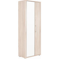 DULAP PENTRU HOL 74/200/40 cm  - stejar Sonoma/argintiu, Konventionell, plastic/sticlă (74/200/40cm) - Carryhome