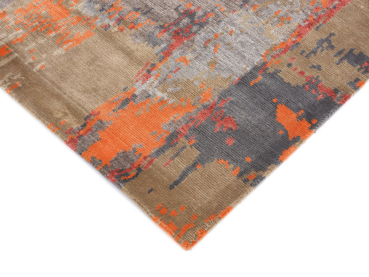 ORIENTTEPPICH 70/140 cm Angeles Palung Grau, Orange, Beige  - Beige/Orange, Design, Textil (70/140cm) - Musterring