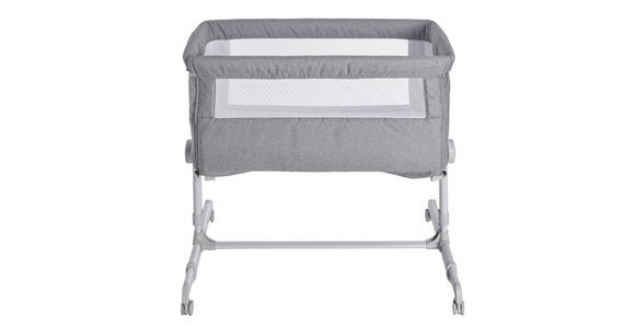 BEISTELLBETT BASIC 81/56/89 cm  - Weiß/Grau, Basics, Holzwerkstoff/Kunststoff (81/56/89cm) - My Baby Lou