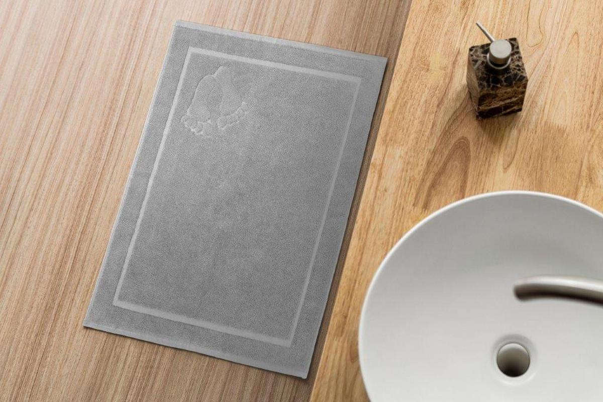 KUPATILSKA PROSTIRKA Bathmat  siva 50/70 cm  - siva, Osnovno, tekstil (50/70cm) - Boxxx