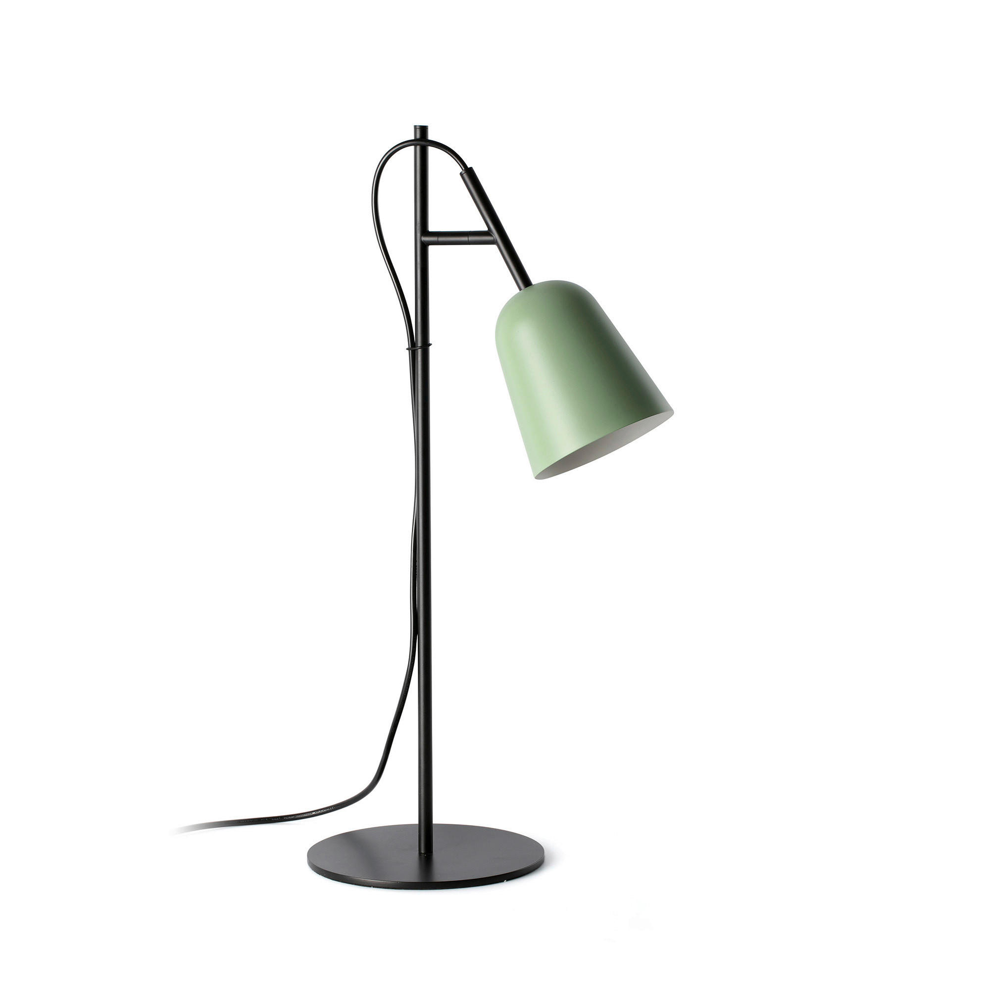 TISCHLEUCHTE 18/29.7/55 cm   - Schwarz/Grün, KONVENTIONELL, Metall (18/29.7/55cm)