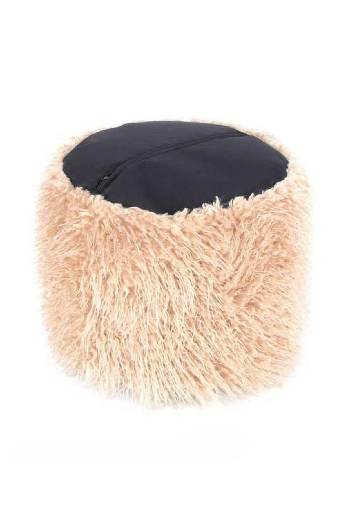 TABURETKA „PUFF“, 45/38/45 cm - béžová, Basics, plast (45/38/45cm) - Livetastic