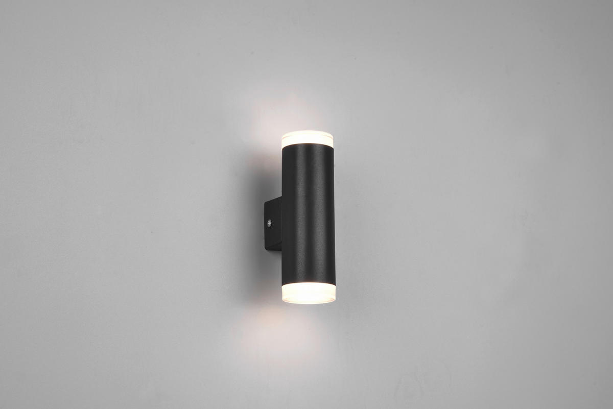 BADEZIMMER-WANDLEUCHTE Ray   - Schwarz/Weiß, Basics, Kunststoff (16,6/5,2/8cm) - Trio Leuchten