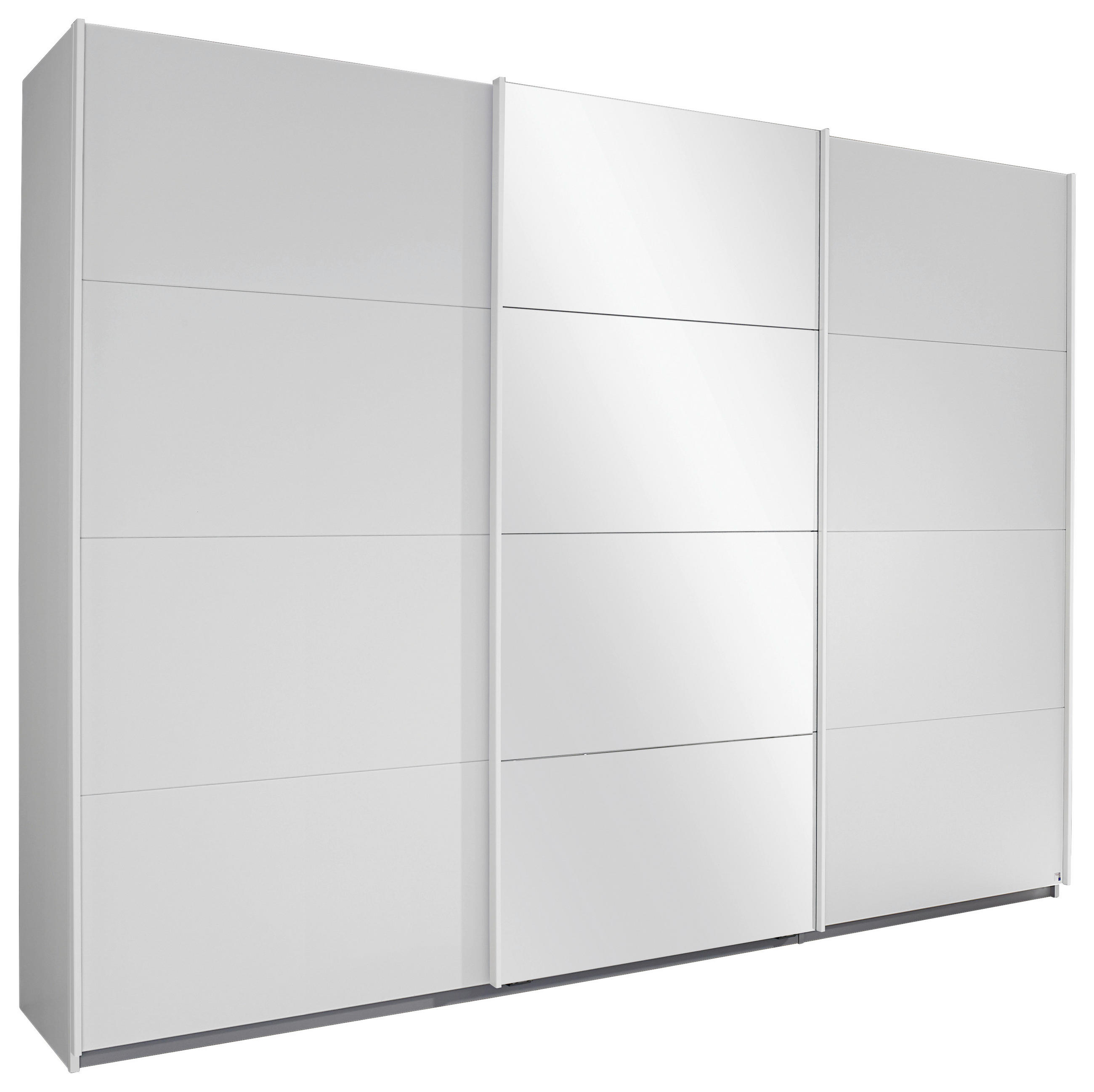 SCHWEBETÜRENSCHRANK 360/210/62 cm 3-türig Weiß  - Weiß, KONVENTIONELL, Holzwerkstoff/Metall (360/210/62cm) - Xora
