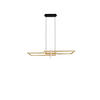 LED-HÄNGELEUCHTE Salinas 110/150/40 cm   - Messingfarben/Schwarz, Trend, Metall (110/150/40cm) - Trio Leuchten