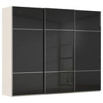 SCHWEBETÜRENSCHRANK  in Schwarz, Champagner  - Chromfarben/Champagner, KONVENTIONELL, Glas/Holzwerkstoff (242/223/68cm) - Novel