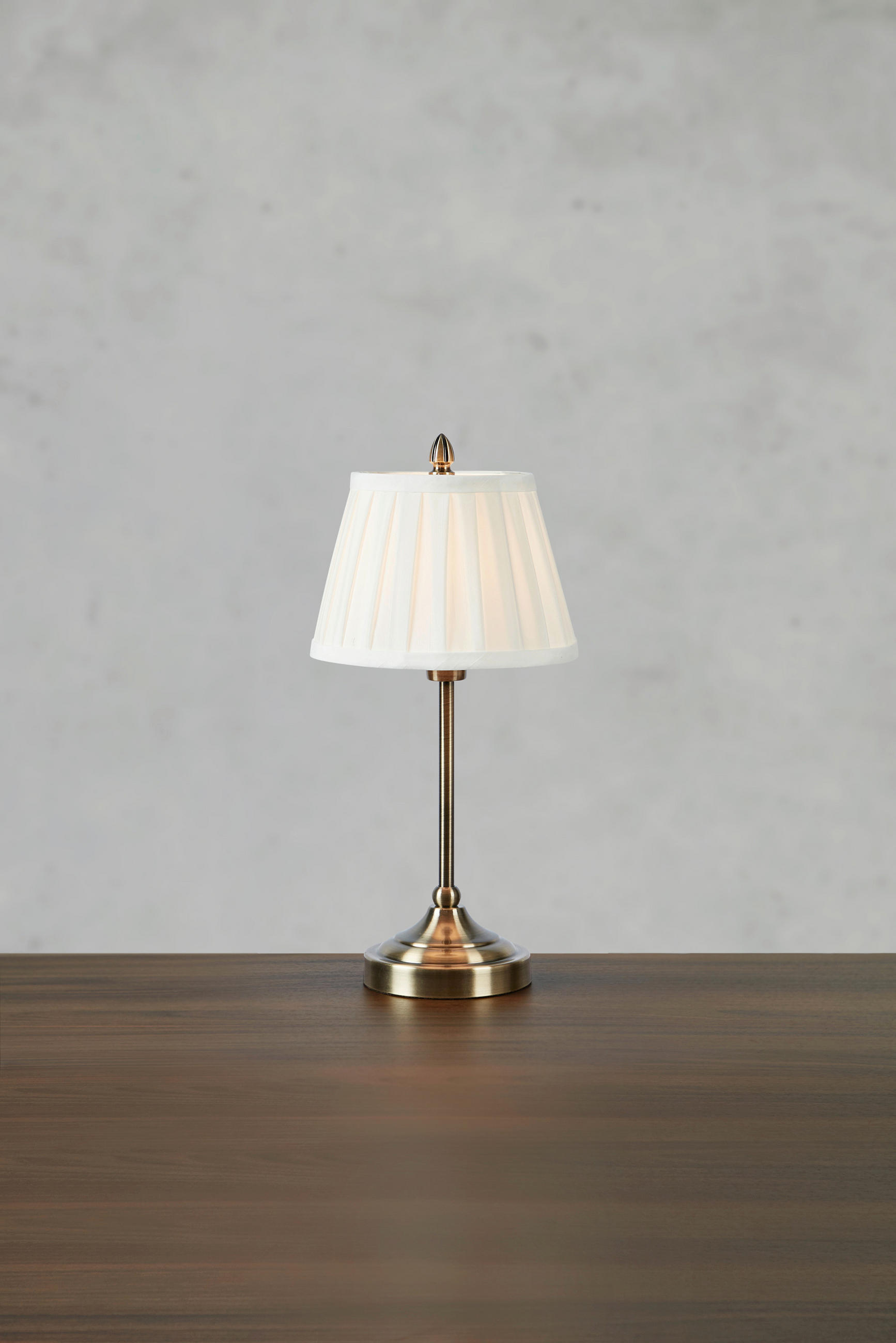 TISCHLEUCHTE - Messingfarben/Weiß, Design, Textil/Metall (20/38,5cm) - Markslöjd