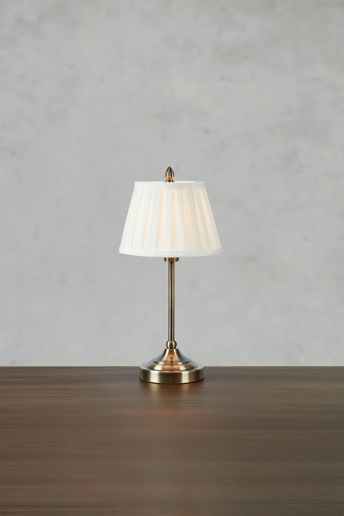 TISCHLEUCHTE - Messingfarben/Weiß, Design, Textil/Metall (20/38,5cm) - Markslöjd