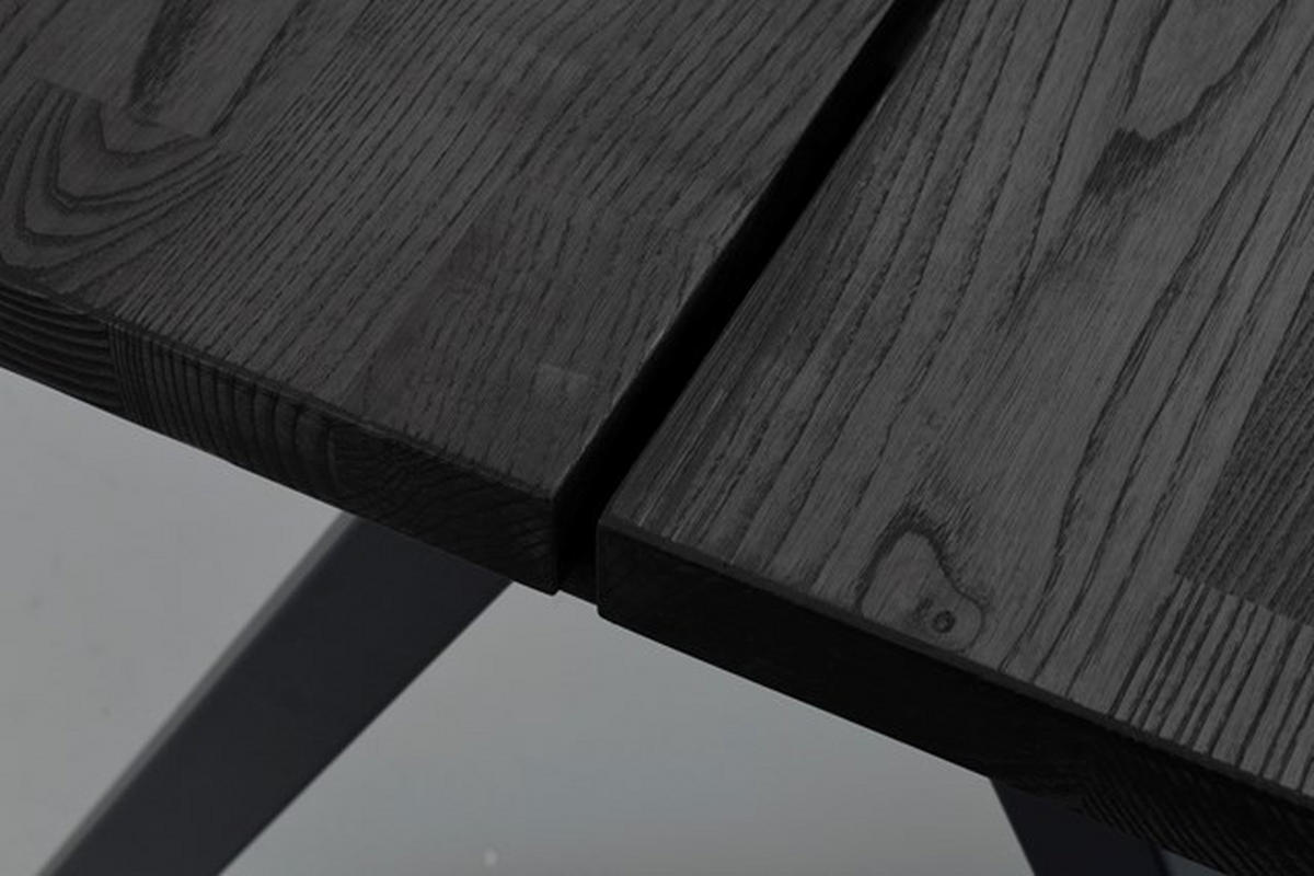 MATBORD i trä 220/100/75 cm   - svart, Design, metall/trä (220/100/75cm) - Rowico
