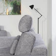 3-SITZER-SOFA Struktur Grau  - Schwarz/Grau, Design, Holz/Textil (196/85-104/95cm) - Novel
