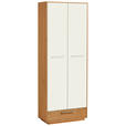 GARDEROBENSCHRANK  in 72/193/37 cm  - Eichefarben/Weiß, Design, Holz/Holzwerkstoff (72/193/37cm) - Novel