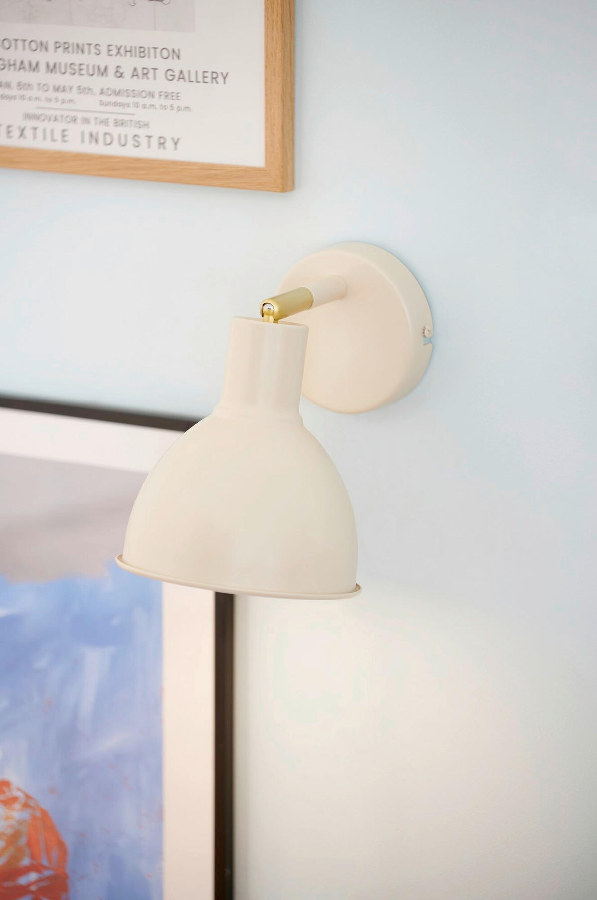 WANDLEUCHTE Pop 20/15.5/19 cm  - Beige, Design, Metall (20/15.5/19cm) - Nordlux