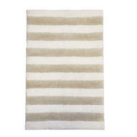 BADRUMSMATTA vit, beige 50/80 cm  - vit/beige, Klassisk, textil (50/80cm)