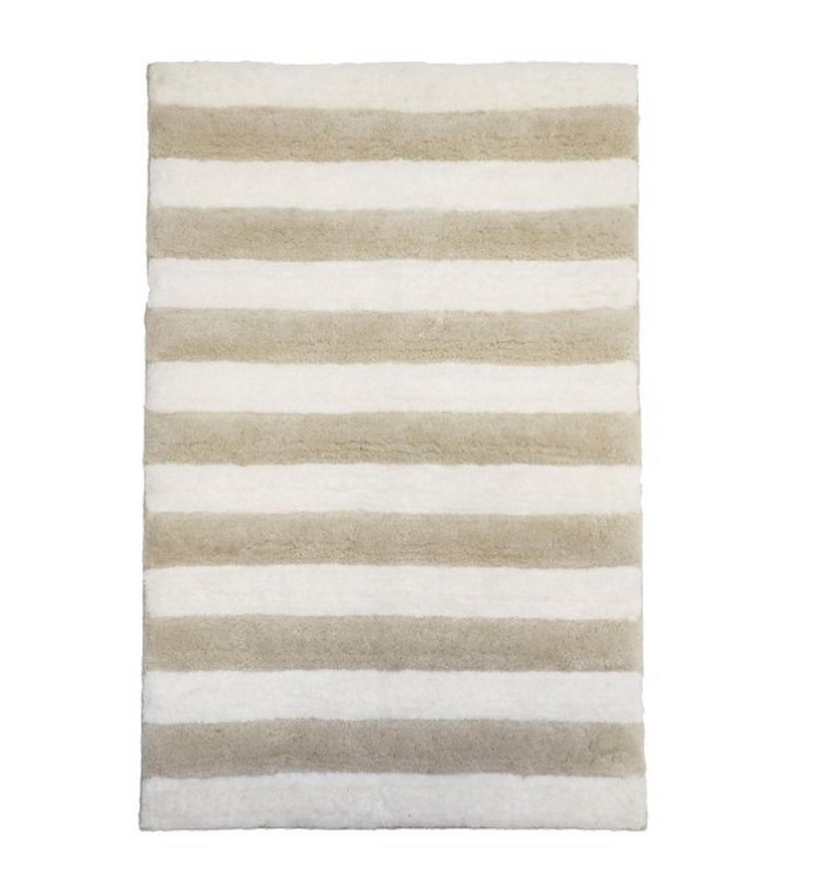 BADRUMSMATTA vit, beige 50/80 cm  - vit/beige, Klassisk, textil (50/80cm)