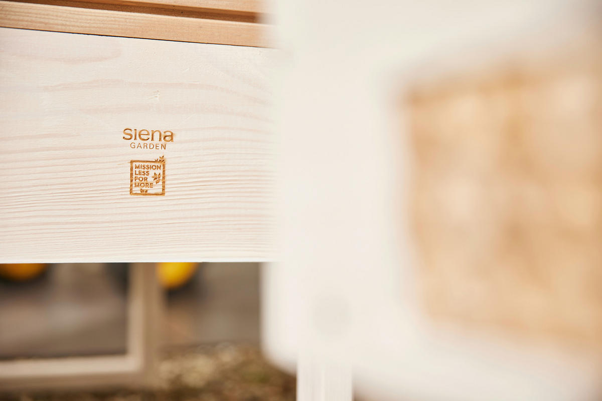 BLUMENKASTEN  - Kieferfarben, Basics, Holz/Kunststoff (33/54/33cm) - Siena Garden