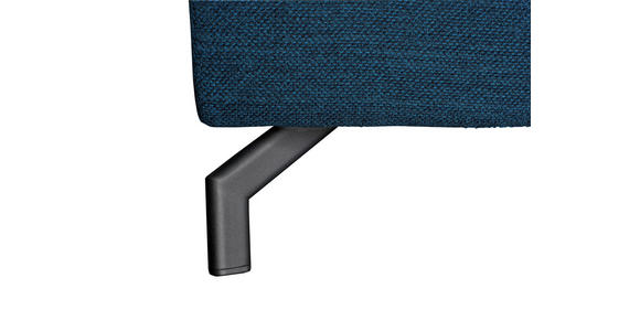 ECKSOFA Blau Chenille  - Blau/Schwarz, KONVENTIONELL, Textil/Metall (185/266cm) - Carryhome
