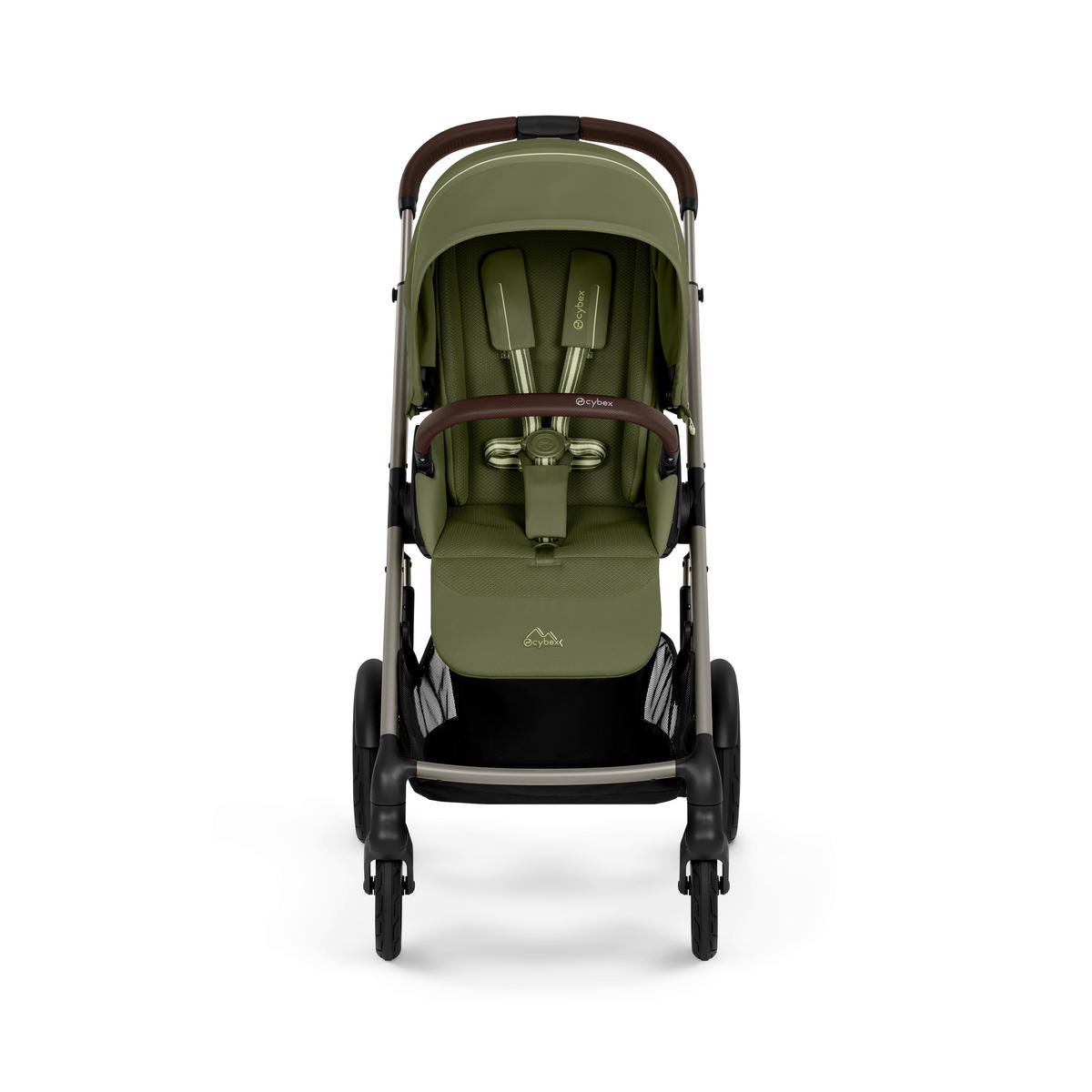 KINDERWAGEN  TALOS S LUX TPE  Moss Green  - Taupe/Khaki, Basics, Kunststoff/Textil (91/60,5/110cm) - cybex GOLD