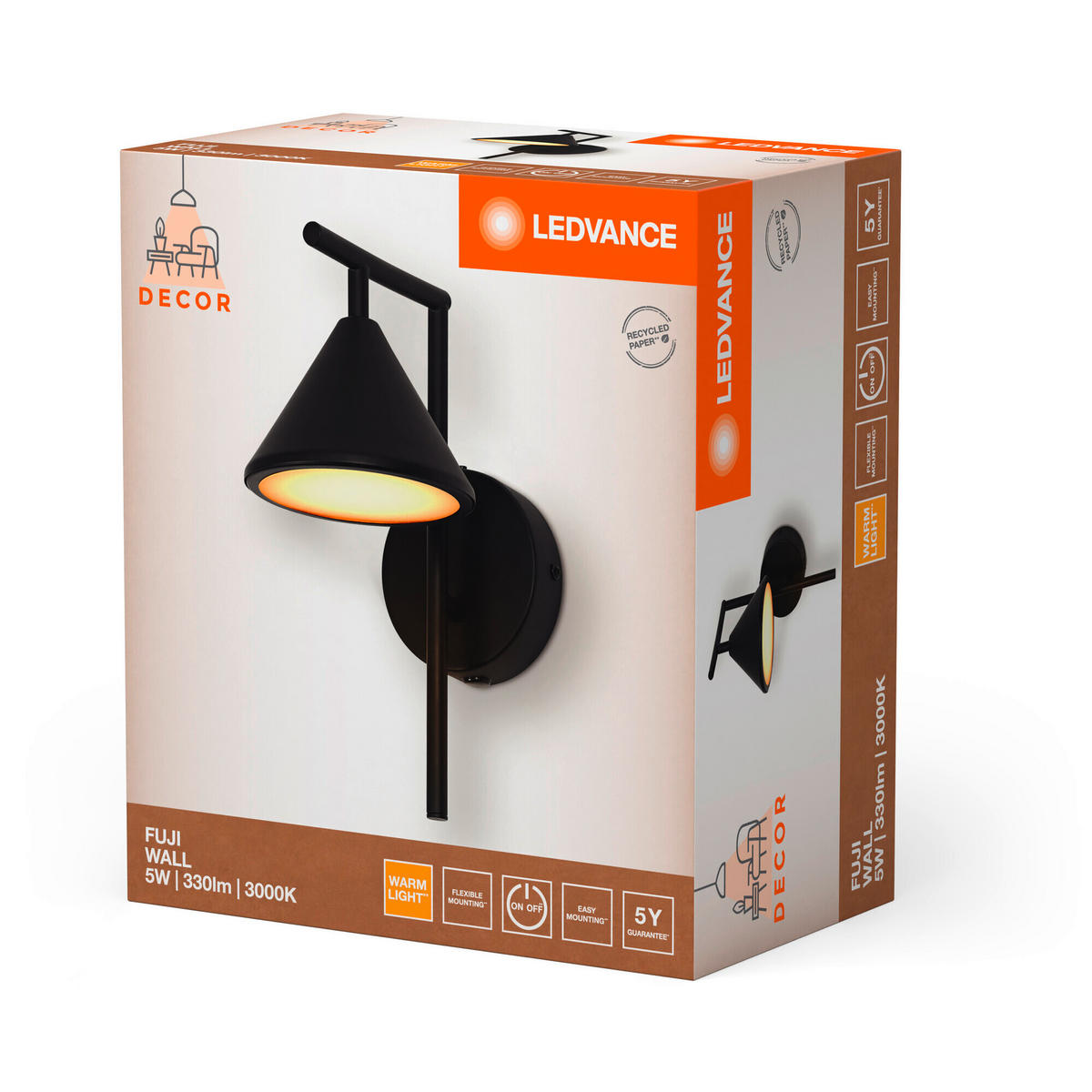 LED-WANDLEUCHTE 12/19.5/25.5 cm   - KONVENTIONELL (12/19.5/25.5cm) - Ledvance