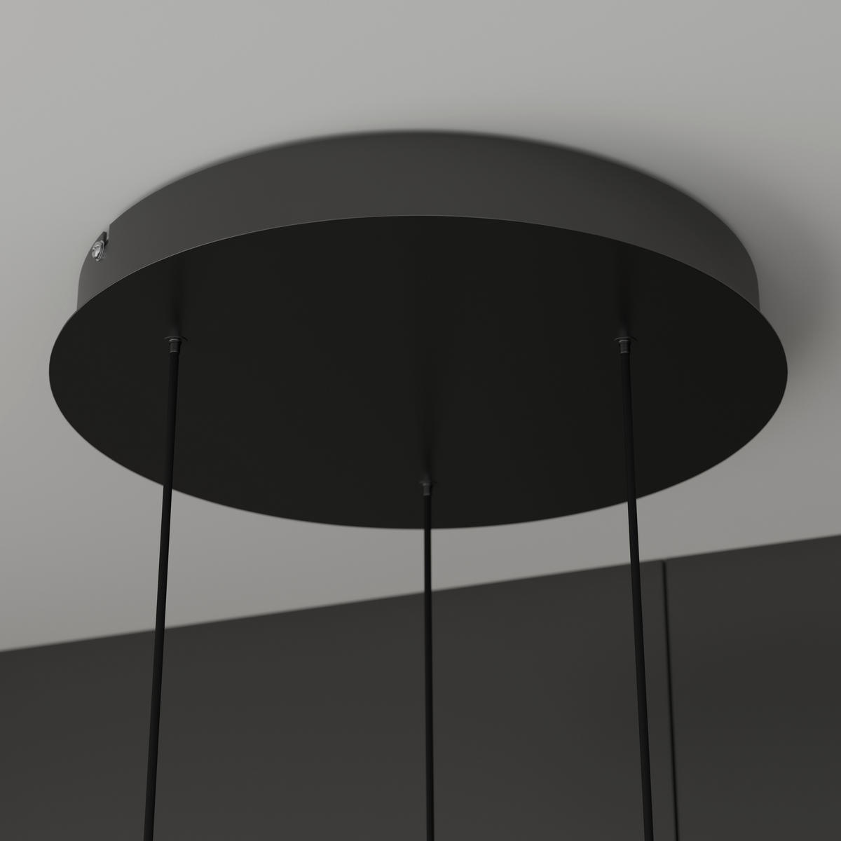 ZÁVESNÉ LED SVIETIDLO, 40/180 cm  - čierna, Design, kov/sklo (40/180cm) - Dieter Knoll