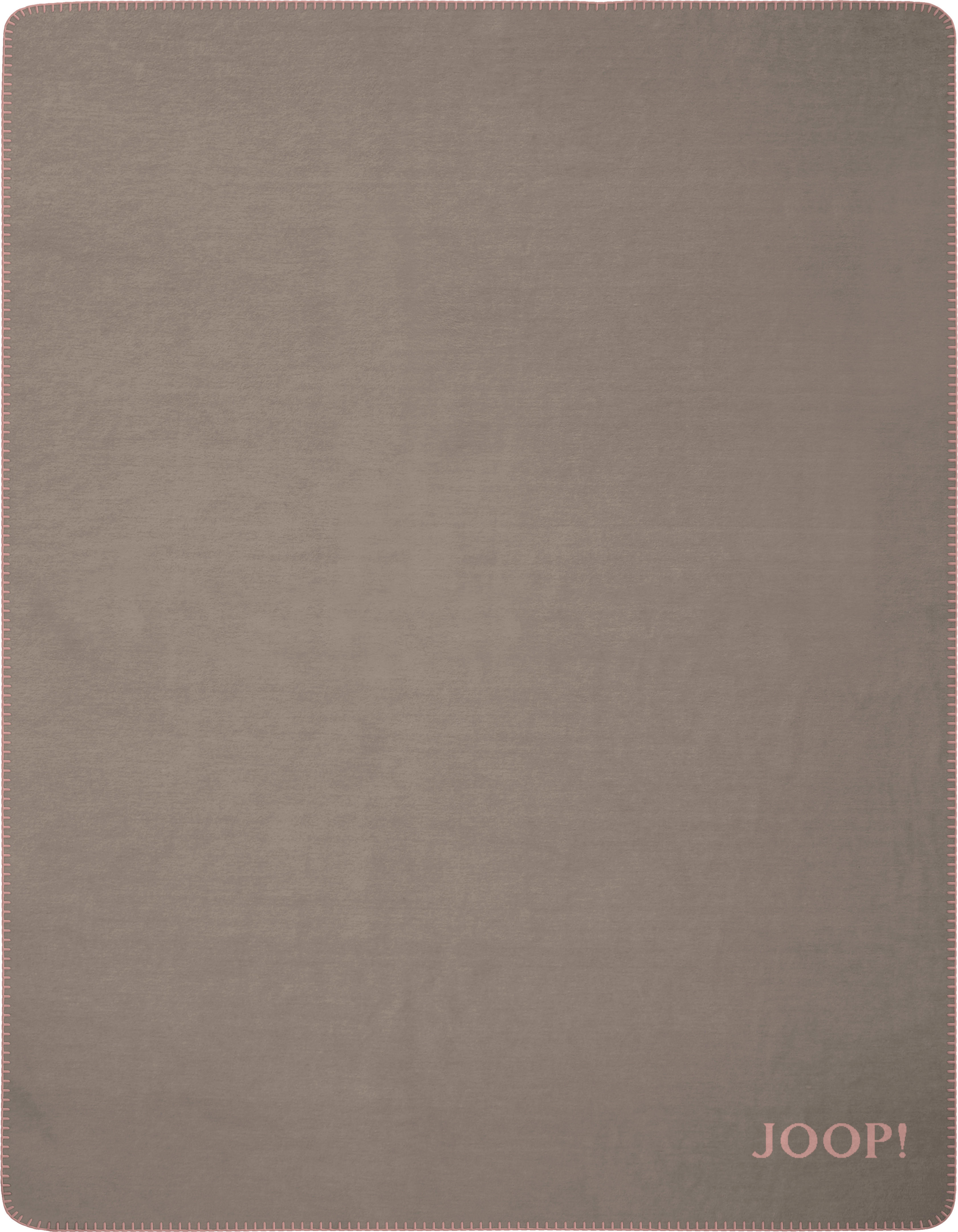 WOHNDECKE Uni Doubleface 150/200 cm  - Taupe/Hellrosa, KONVENTIONELL, Textil (150/200cm) - Joop!