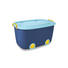 SPIELZEUGBOX - Gelb/Dunkelblau, Basics, Kunststoff (59,5/38,5/31,5cm) - MY BABY LOU