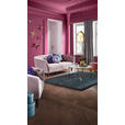 CHESTERFIELD-SOFA  in Samt Rosa  - Schwarz/Rosa, Trend, Holz/Textil (191/78/84cm) - Ambia Home