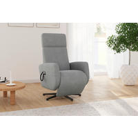 RELAXSESSEL Flachgewebe Aufstehhilfe    - Schwarz/Grau, KONVENTIONELL, Textil/Metall (71/110/82cm) - Sit & More