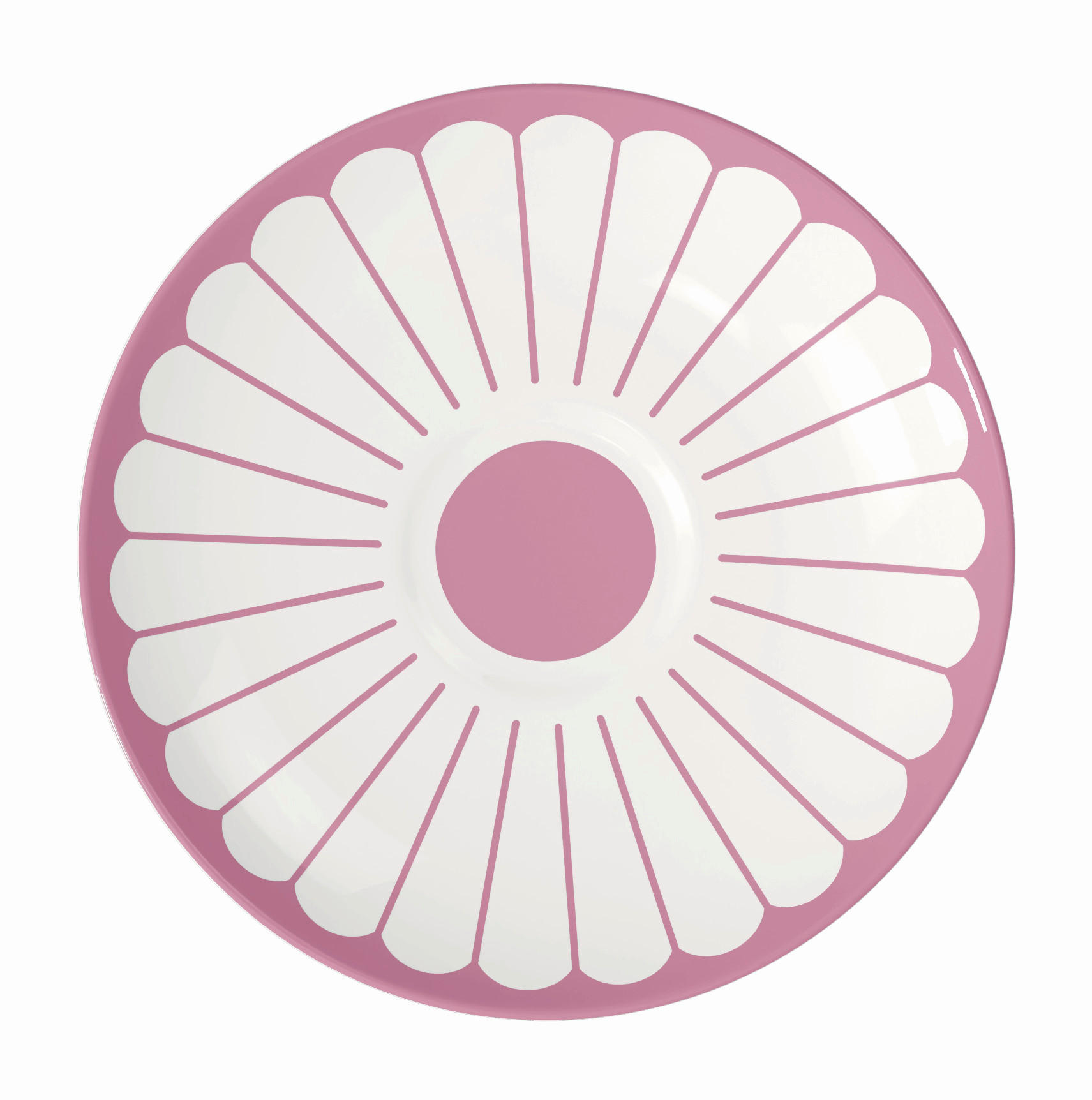 Villeroy & Boch Untertasse Fleur Cassis Weiß, Magenta 8.6 cm